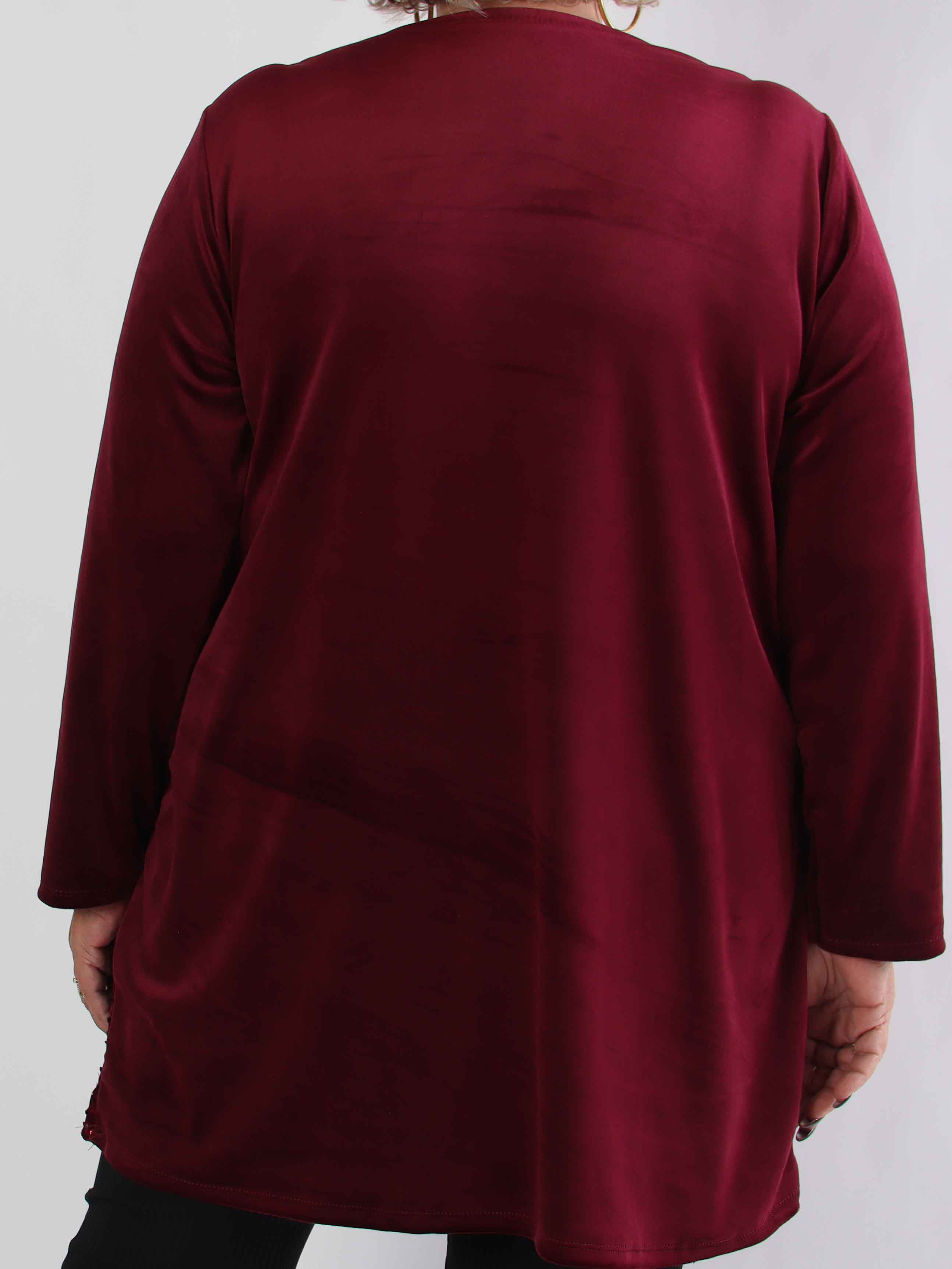 Eumonia - Blød plus size tunikakjole med pailletter